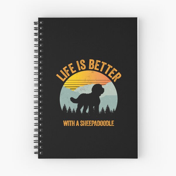 Item preview, Life Is Better With A Sheepadoodle Vintage Summer Dog Gift  designed and sold by Guarddogdrive.