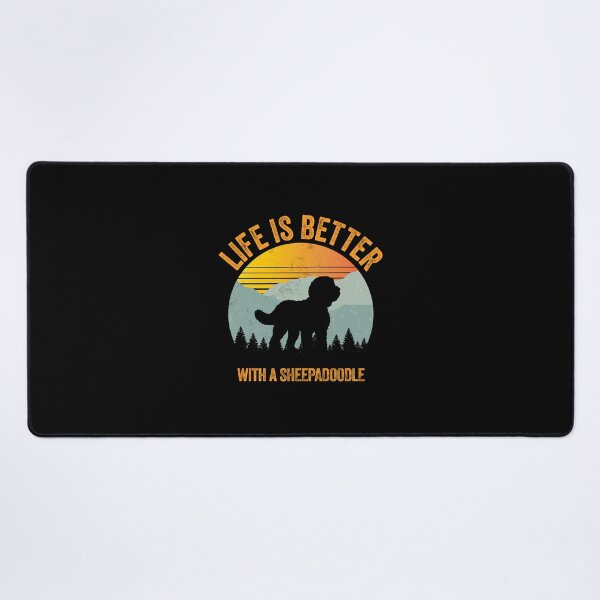 Item preview, Life Is Better With A Sheepadoodle Vintage Summer Dog Gift  designed and sold by Guarddogdrive.