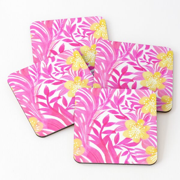 Item preview, yellow flower with pink vivid hues  designed and sold by AKRE R.