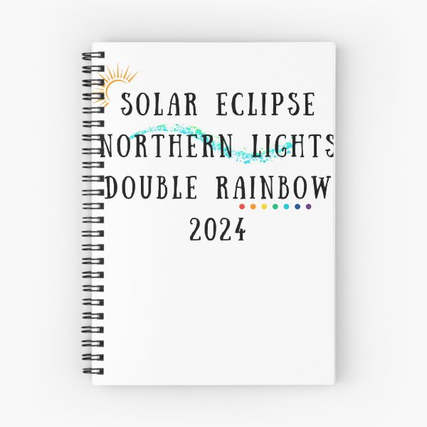 Item preview, 2024 Bucket List Solar Eclipse Northern Lights Double Rainbow designed and sold by gillys.