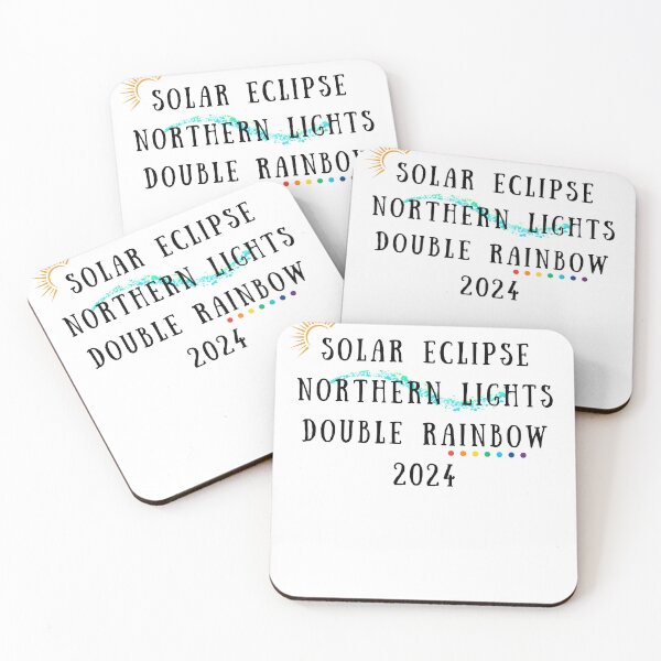 Item preview, 2024 Bucket List Solar Eclipse Northern Lights Double Rainbow designed and sold by gillys.