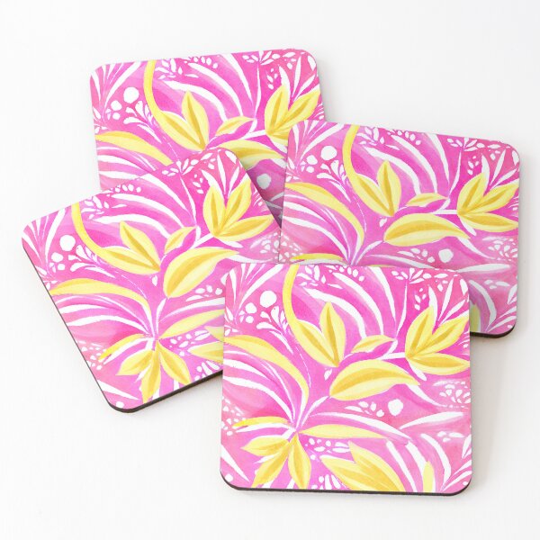 Item preview, vibrant yellow flower with pink vivid hues  designed and sold by AKRE R.