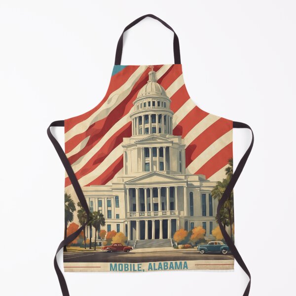 Item preview, Mobile Alabama USA Vintage Travel Tourism designed and sold by TravelersGems.
