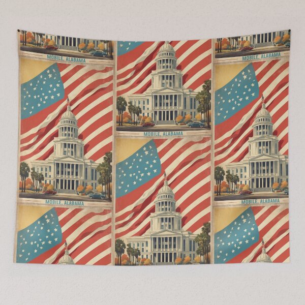 Item preview, Mobile Alabama USA Vintage Travel Tourism  designed and sold by TravelersGems.