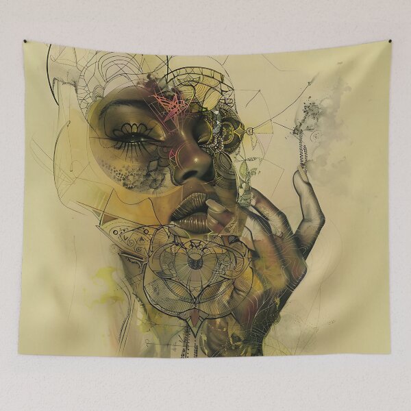 Item preview,  Women's Portrait  Abstract  Art designed and sold by Obsidian Ink by Wilshire.