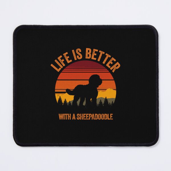 Item preview, Life Is Better With A Sheepadoodle Vintage Country Gift  designed and sold by Guarddogdrive.