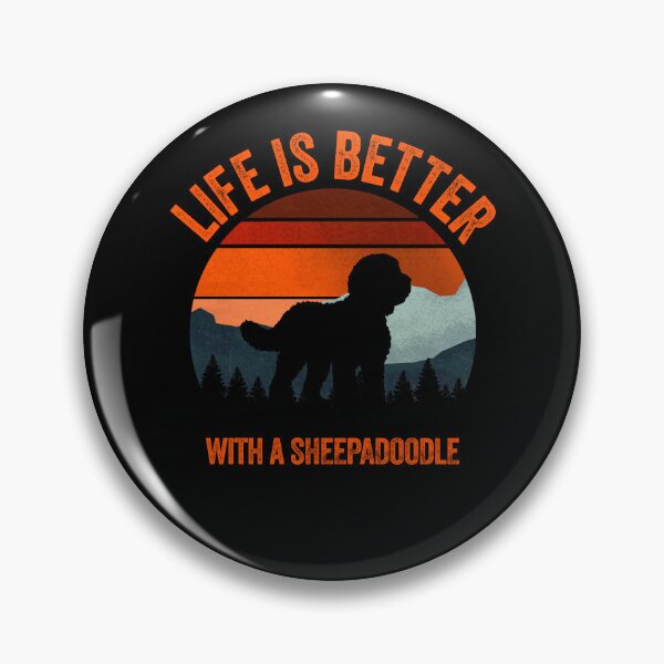 Item preview, Life Is Better With A Sheepadoodle Vintage Country Gift  designed and sold by Guarddogdrive.