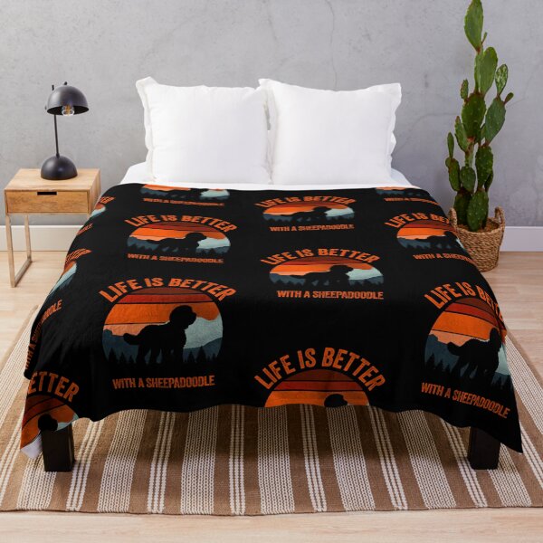 Item preview, Life Is Better With A Sheepadoodle Vintage Country Gift  designed and sold by Guarddogdrive.