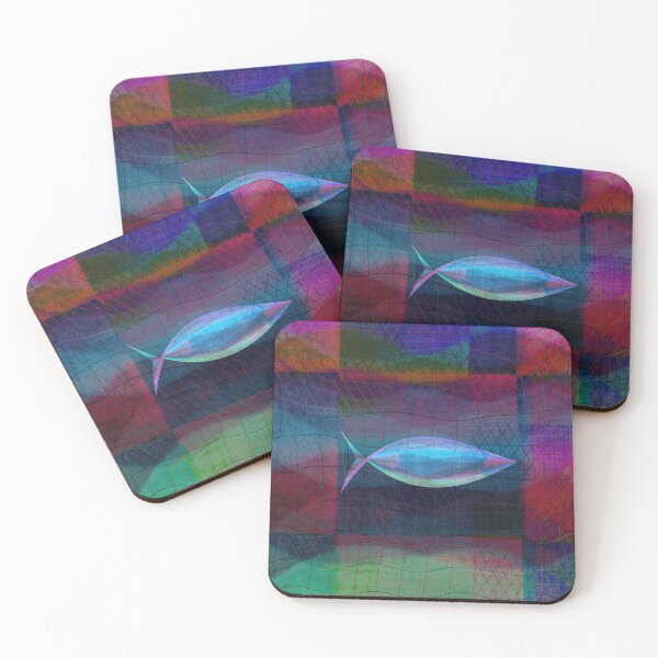 Item preview, Colorful Fish VI designed and sold by MAMA LXXVIII: Art by Marsailhe Milward.