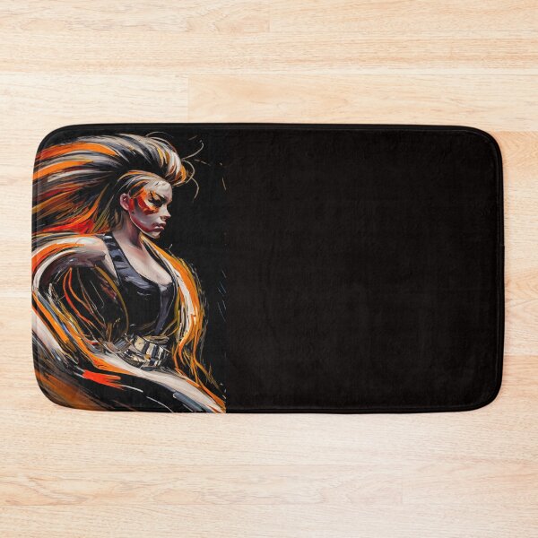 Item preview, Futuristic vibrant Punk rocker oil paiting fine art. designed and sold by paulo silveira.