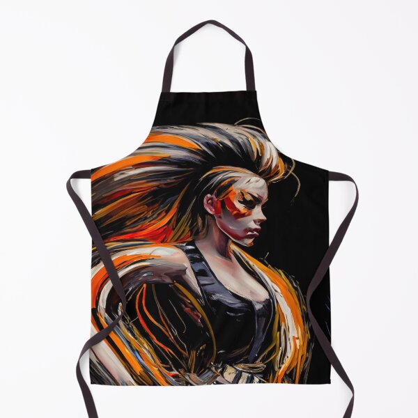 Item preview, Futuristic vibrant Punk rocker oil paiting fine art. designed and sold by paulo silveira.