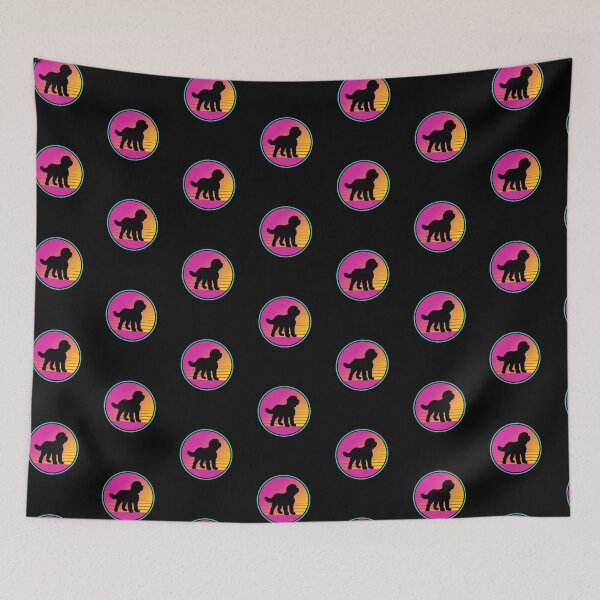 Item preview, Retro Summer Beach 80s Sheepadoodle Dog Gift  designed and sold by Guarddogdrive.