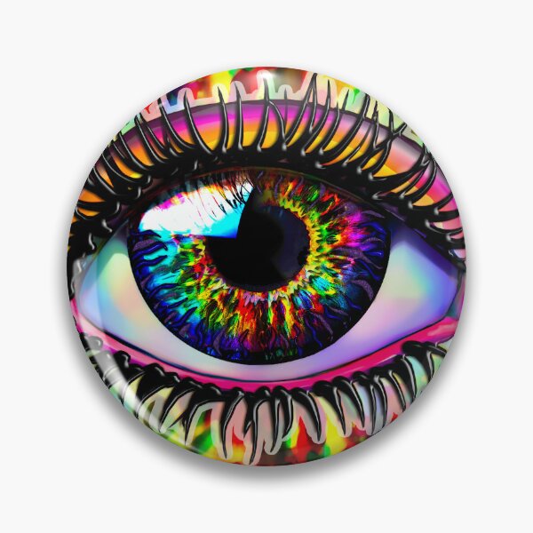 Item preview, round rainbow eye  designed and sold by artist101.