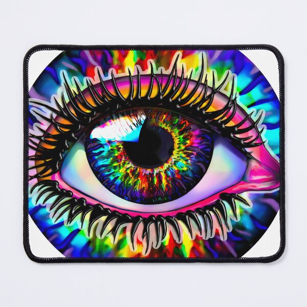 Item preview, round rainbow eye designed and sold by artist101.