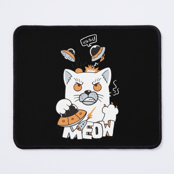 Item preview, Cat attacked ufo doodle designed and sold by Faissal Thomass.