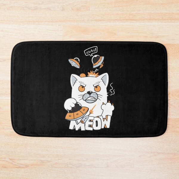 Item preview, Cat attacked ufo doodle designed and sold by Faissal Thomass.