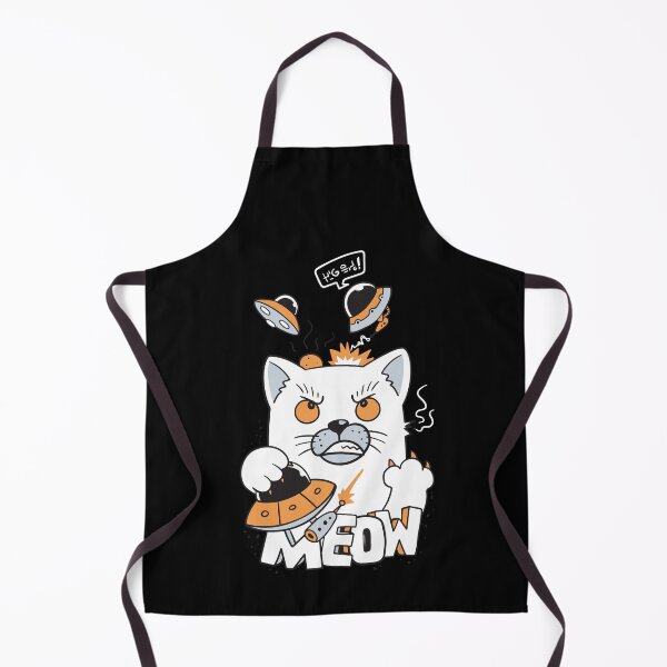 Item preview, Cat attacked ufo doodle designed and sold by Faissal Thomass.