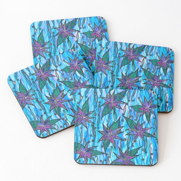 Item preview, Flowers and Spirals in a River designed and sold by artofkathleen.