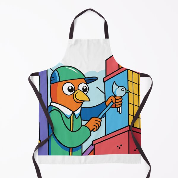 Item preview, Kawaii Bird Painter designed and sold by omerfdln34.