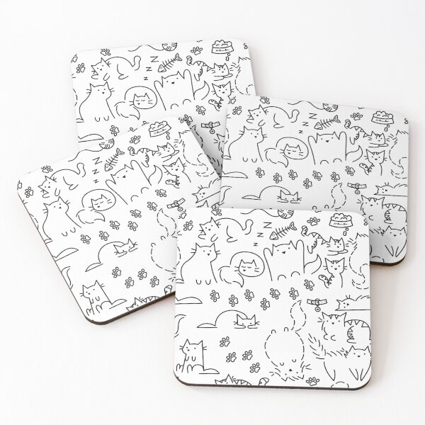 Item preview, CATS! white designed and sold by Philippa Reeves-murray.