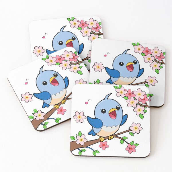 Item preview, Kawaii Bird Sings Joyfully designed and sold by omerfdln34.