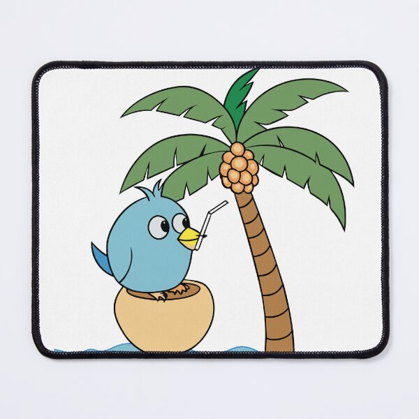 Item preview, Small Bird Perched on a Palm Tree designed and sold by omerfdln34.
