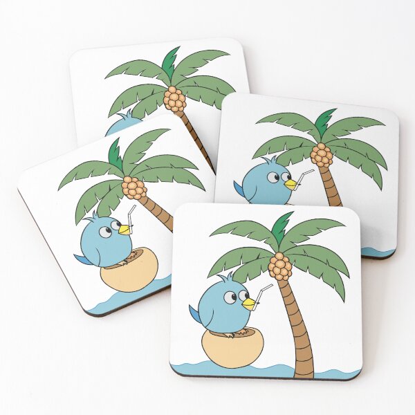Item preview, Small Bird Perched on a Palm Tree designed and sold by omerfdln34.