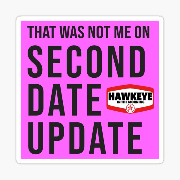 Second Date Update Sticker - Cosmic Pink Sticker