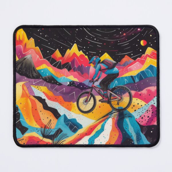 Item preview, mountain biker - MTB designed and sold by FlowersColorful.