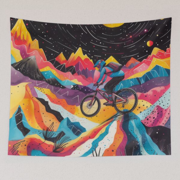 Item preview, mountain biker - MTB designed and sold by FlowersColorful.