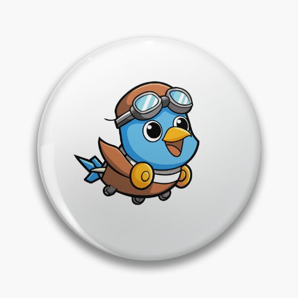 Item preview, Tiny Bird Takes Flight in Pilot's Cap and Goggles designed and sold by omerfdln34.