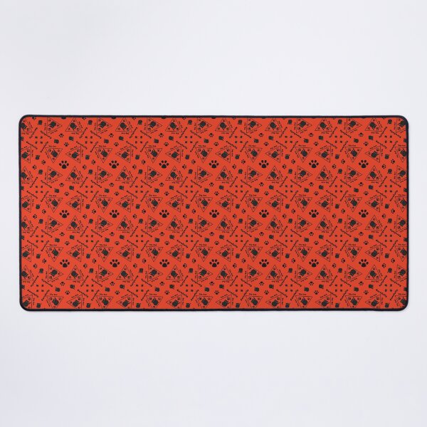 Item preview, Pattern with Sly Cat warning signs designed and sold by Cherevan.