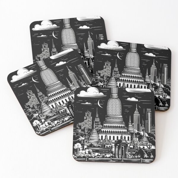 Artikelvorschau, BANGKOK T-Shirt Hoodie Sticker Mütze iPhoneCase MousePad Kissen ArtPrint Karten Poster Tassen Taschen Uhr Schürze entworfen und verkauft von likbatonboot.