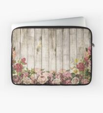 Rustikales Holz Laptoptasche
