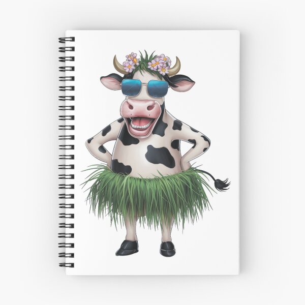 Item preview, A charming, cheerful cow with glasses and a skirt designed and sold by MagelliShop.