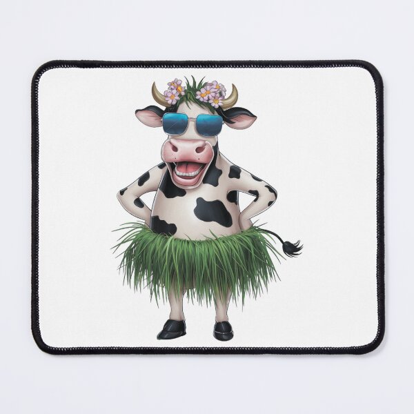 Item preview, A charming, cheerful cow with glasses and a skirt designed and sold by MagelliShop.