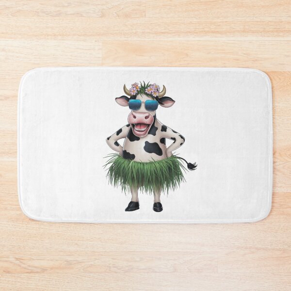 Item preview, A charming, cheerful cow with glasses and a skirt designed and sold by MagelliShop.