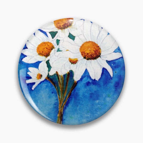 Item preview, Margaritas sobre un fondo azul. designed and sold by Cacatuart.