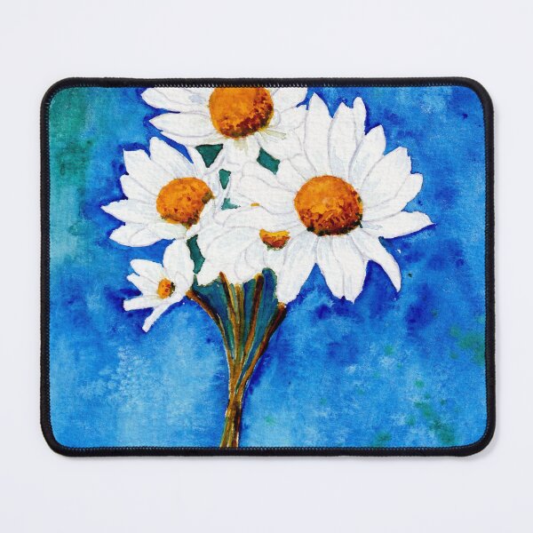 Item preview, Daisies on a blue background designed and sold by Cacatuart.
