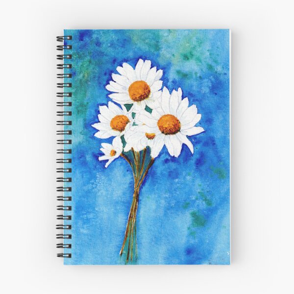 Artikelvorschau, Gänseblümchen auf einem blauen Hintergrund entworfen und verkauft von Cacatuart.
