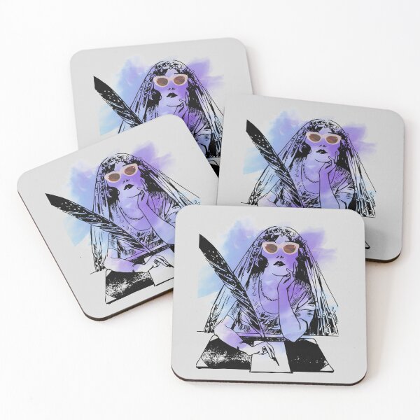 Item preview, Woman at desk with sunglasses with watercolor  designed and sold by MarigoldandLily.