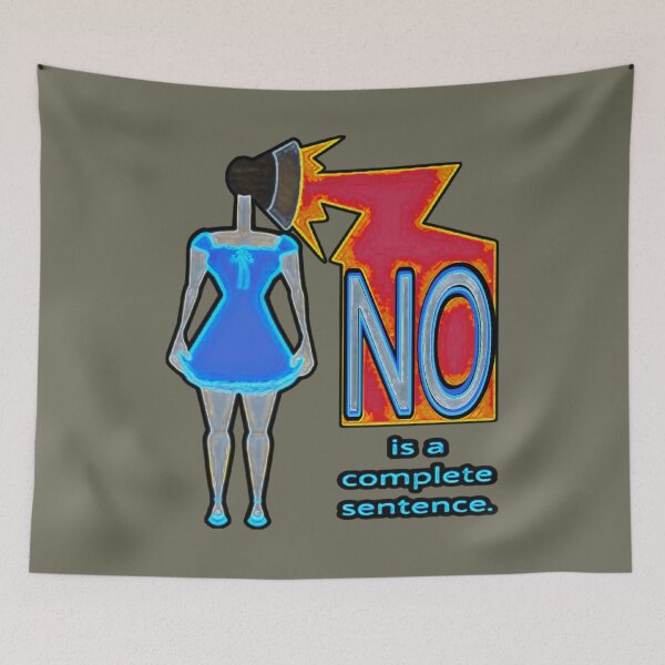 Item preview, NO is a Complete Sentence designed and sold by PatchworkBird.