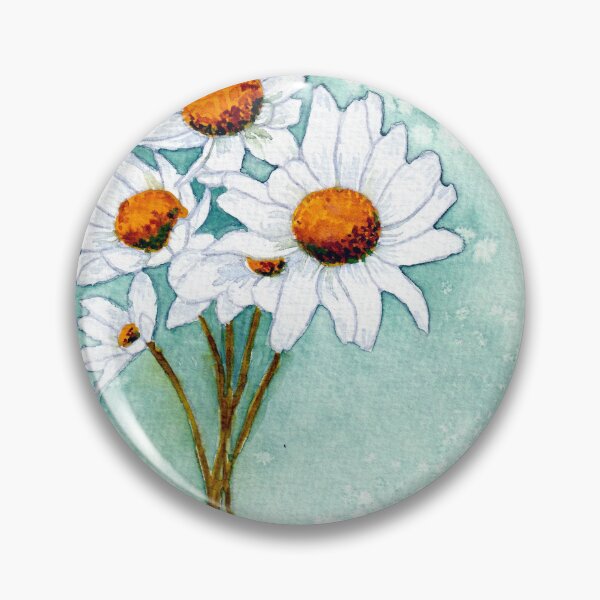 Item preview, Margaritas sobre un delicado fondo verde claro designed and sold by Cacatuart.