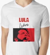 Lula Livre Lula 2018 Men's V-Neck T-Shirt