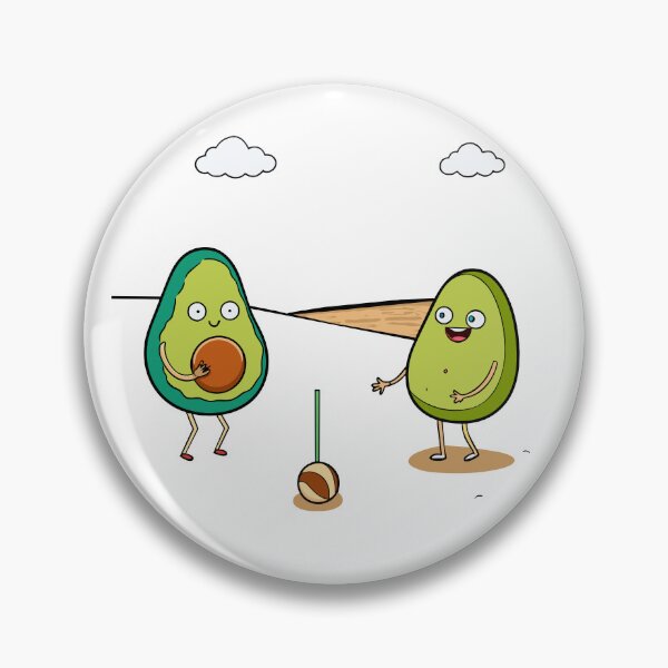 Item preview, Two Playful Avocados Engage in a Game of Pit-Pat designed and sold by omerfdln34.