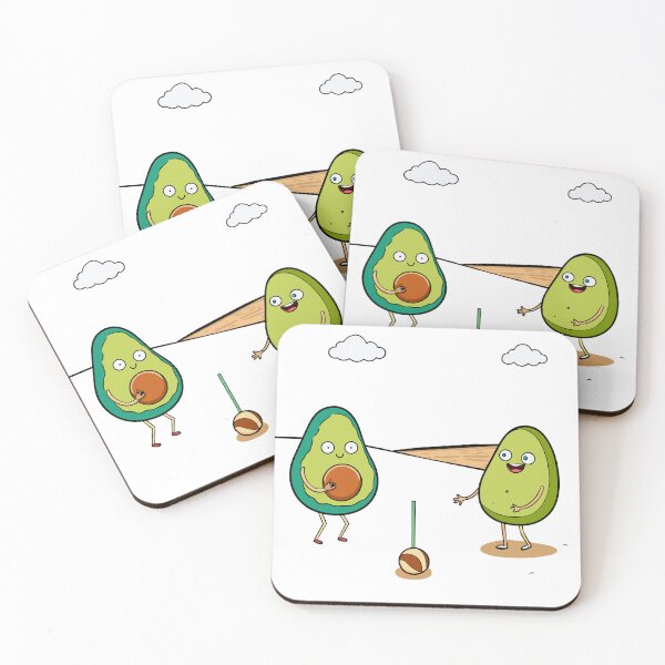 Item preview, Two Playful Avocados Engage in a Game of Pit-Pat designed and sold by omerfdln34.