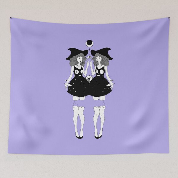 Item preview, Two Witches Art, Whimsigothic Art designed and sold by cellsdividing.
