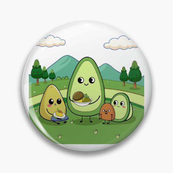 Item preview, Avocado Family Enjoying a Picnic designed and sold by omerfdln34.