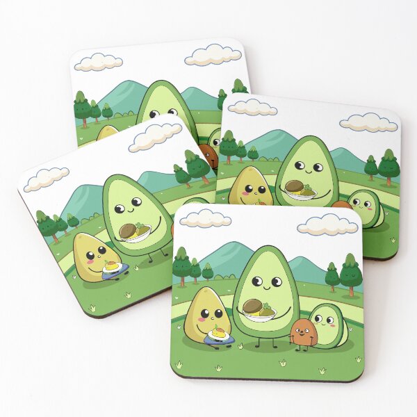 Item preview, Avocado Family Enjoying a Picnic designed and sold by omerfdln34.