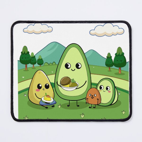 Item preview, Avocado Family Enjoying a Picnic designed and sold by omerfdln34.